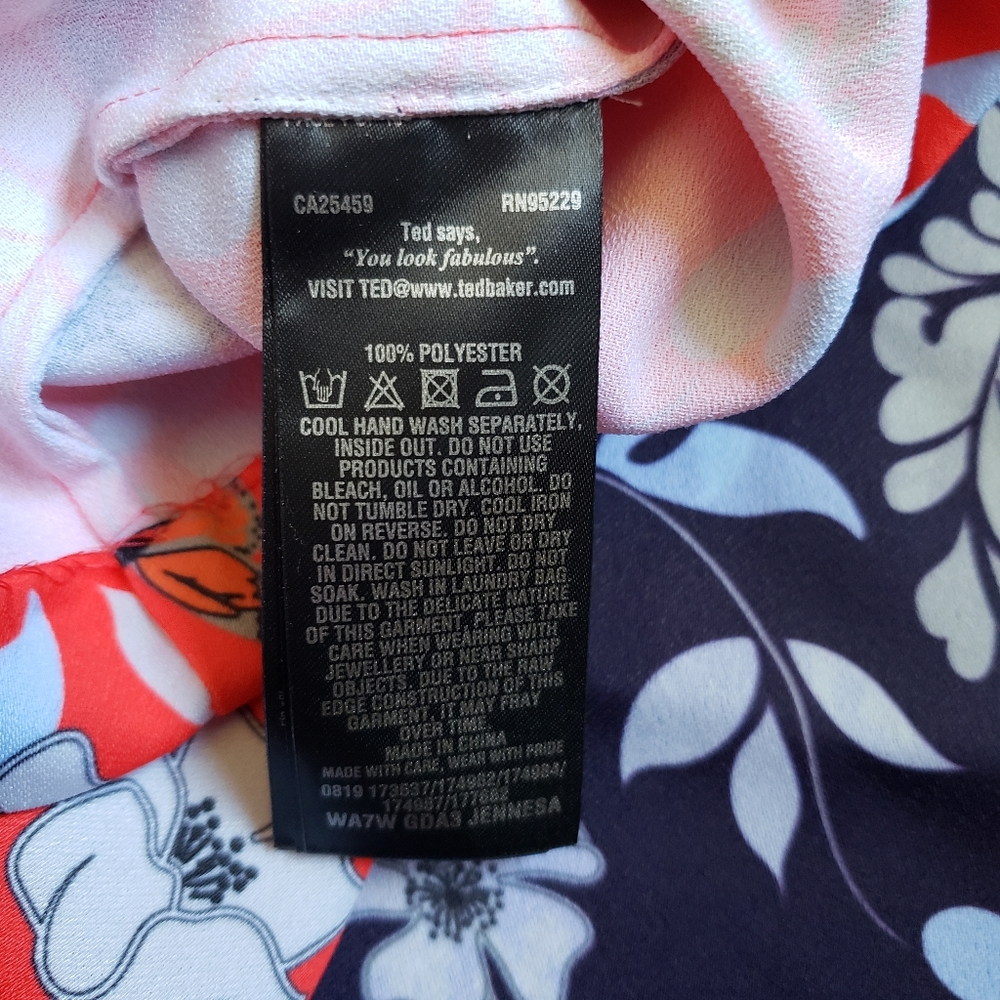 NEVER WORE TED BAKER LONDON FLORAL DRESS - Picture 9 of 14